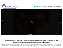 Tablet Screenshot of ameri-temps.com